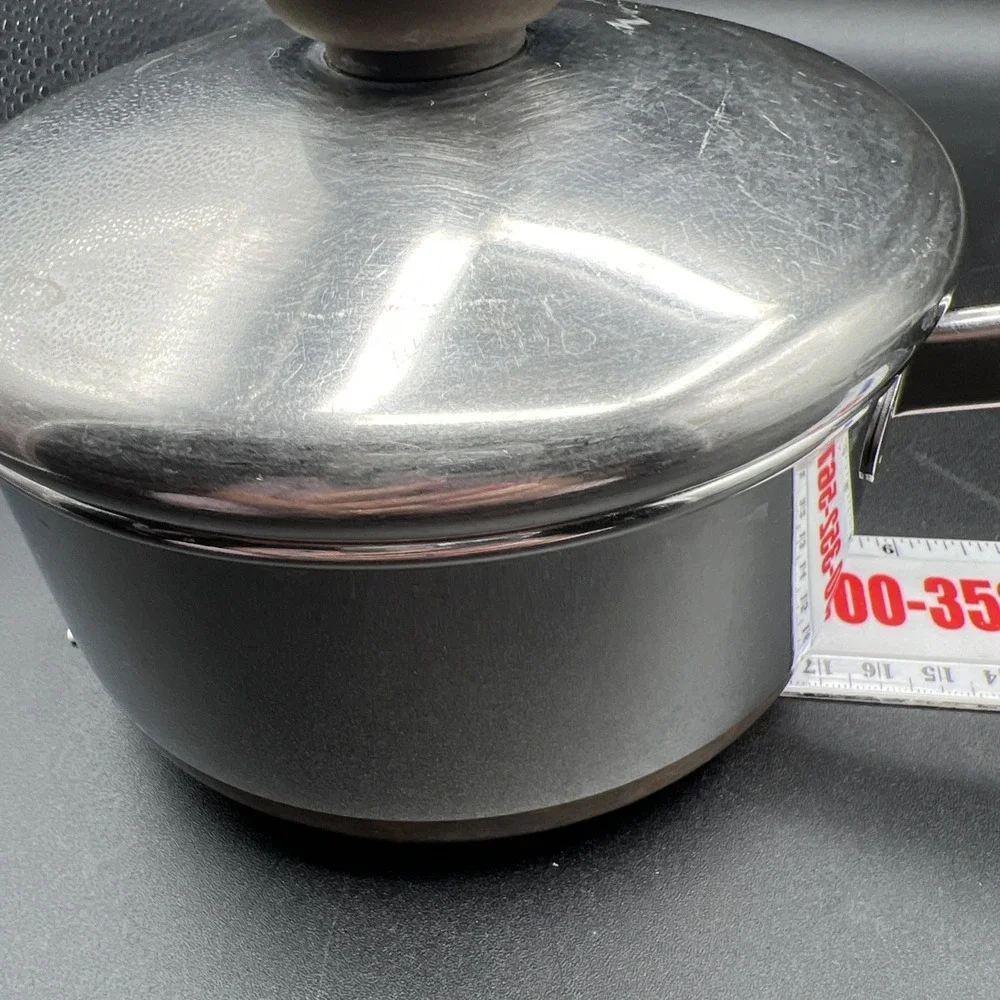 REVERE WARE 1 Qt Saucepan & Lid Copper Bottom USA Clinton Cookware Pot‎ Small